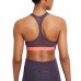  Women’s Logo Racerback Medium Impact Sports Bra, Purple, Small