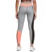  Women’s One Color-Block 7/8 Leggings, Grey/Coral, X-Small