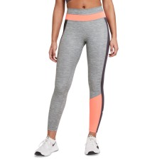 Nike Women’s One Color-Block 7/8 Leggings, Grey/Coral, X-Small