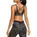  Women’s Pro Camo-Print Medium-Support Sports Bra, Grey/Black, X-Small