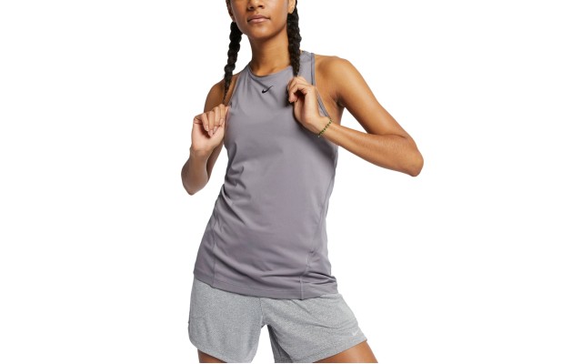  Women’s Pro Mesh Racerback Tank Top, Gray, X-Large