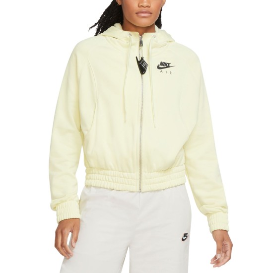 Nike Women’s Sportswear Air Full Zip Hoodie, Yellow, Medium
