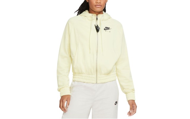 Nike Women’s Sportswear Air Full Zip Hoodie, Yellow, Medium