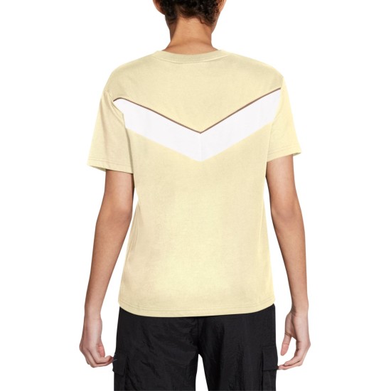  Women’s Sportswear Cotton Heritage T-Shirt, Yellow, Large