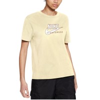 Nike Women’s Sportswear Cotton Heritage T-Shirt, Yellow, X-Small