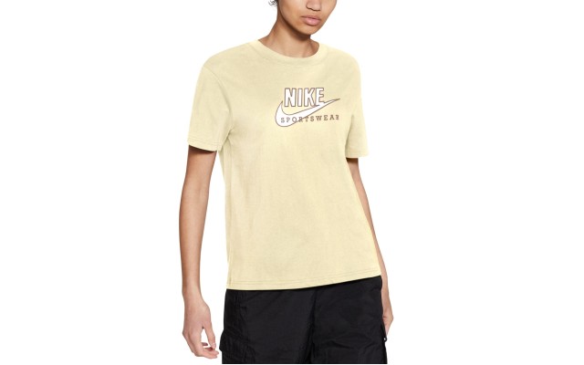  Women’s Sportswear Cotton Heritage T-Shirt, Yellow, X-Small
