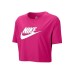  Women’s Sportswear Cotton Logo Cropped T-Shirt, Pink, X-Large