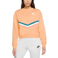 Nike Women’s Sportswear Heritage Fleece Sweatshirt, Coral, X-Small