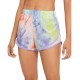  Women’s Tie-Dyed Active Shorts, Purple, Small