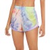  Women’s Tie-Dyed Active Shorts, Purple, X-Small