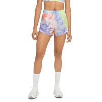 Nike Women’s Tie-Dyed Active Shorts, Purple, X-Small