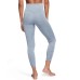  Women’s Yoga Ruched High-Waist Leggings,Blue, X-Small