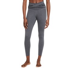 Nike Women’s Yoga Twist-Waist High-Rise 7/8 Length Leggings, Grey, X-Large