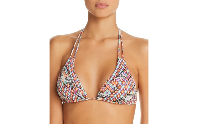 OndadeMar Women’s Triangle Bikini Top, Multi, Large