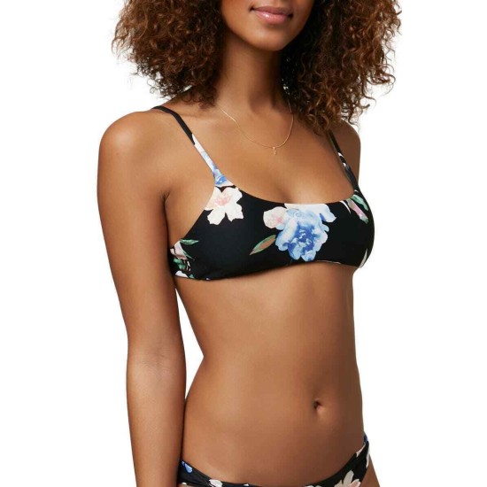 O’Neill Juniors’ Surfside Seabright Bikini Top, Black, Large