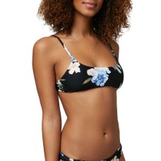 O’Neill Juniors’ Surfside Seabright Bikini Top Women’s Swimsuit, Small, Black