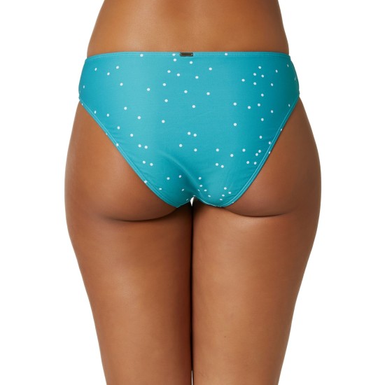 O’Neill Sandy’s Saphira Dot Bikini Bottoms, Turquoise,Medium
