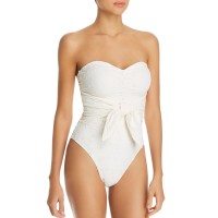 Onia Women’s x WeWoreWhat Capri One Piece,  White, Large