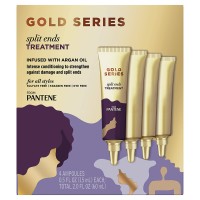 Pantene Gold Series Split Ends Treatment for Curly Coily Hair 4 Piece 0.5 Fl Oz Each