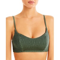 Peixoto Jojo Smocked Bikini Top, Emerald Green, XLarge