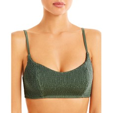 Peixoto Jojo Smocked Bikini Top, Emerald Green, XLarge