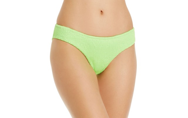  Womens Cayo Smocked Scoop Swim Bottom Separates Green S
