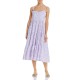 Aftersun Printed Linen Dress Swim Cover-Up, Purple, Purple, 6