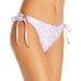  Floral Print Side-Tie Bikini Bottom, Purple, 2
