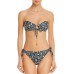  Petite Fleur Bandeau Bikini Top, Green, Green, 2