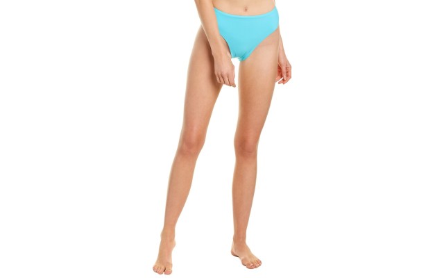 PilyQ Hillary Full Bikini Bottom, Small, TURQ/AQUA