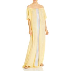 Pitusa Off-the-Shoulder Beach Cover-Up Caftan