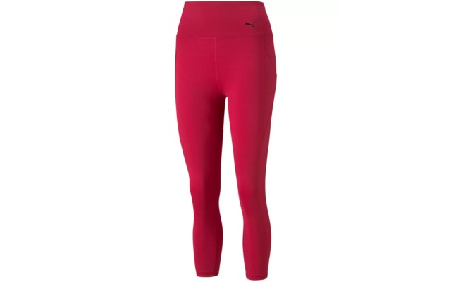  Women’s High-Waist Pocket Leggings, Red, Large