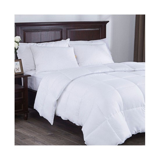  Down Alternative Comforter with Edge King Bedding, White
