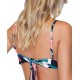 Juniors’ Crystal Cove Printed Tie-Back Bikini Top, Green, Small