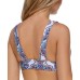  Juniors’ Golden Hour Island Bikini Top, Blue, Medium