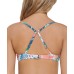  Juniors’ Vieques Moonshadow Underwire Bikini Top, Multi, Large