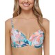  Juniors’ Vieques Moonshadow Underwire Bikini Top, Multi, Large