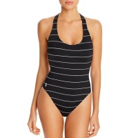 Ralph Lauren Polo Panama Striped Racerback One Piece Swimsuit
