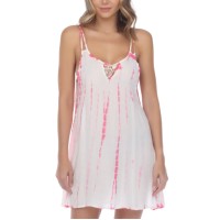 Raviya Tie-Dyed Dress Cover-Up Women’s Swimsuit, Pink,Small