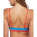  Colorblocked Hello July Bralette Bikini Top, Ivory, Medium