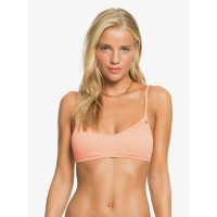 Roxy Darling Wave Bralette Bikini Top, Orange, Small