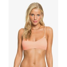 Roxy Darling Wave Bralette Bikini Top, Orange, Small