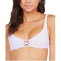 Roxy Juniors’ Sea & Waves Bikini Top Women’s Swimsuit, Lilac, Medium