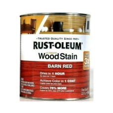 1 Cans Rust-Oleum 32 Oz Ultimate Wood Stain 330108 Barn Red Dries In 1 Hour