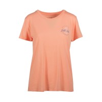 Salt Life Women’s Slice of Paradise Boyfriend T-shirt, Orange,Medium
