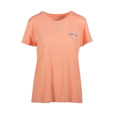 Salt Life Women’s Slice of Paradise Boyfriend T-shirt, Orange,Medium