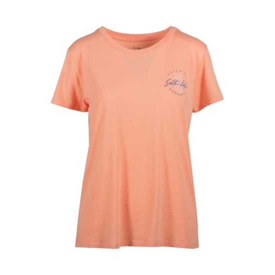  Women’s Slice of Paradise Boyfriend T-shirt, Orange,Medium
