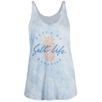Salt Life Women’s Slice Of Paradise Tie-Dye Tank Top, Blue, Large