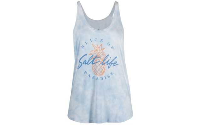 Women’s Slice Of Paradise Tie-Dye Tank Top, Blue, Large