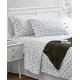  Holiday Microfiber 4 pc Twin Sheet Set With Throw Bedding, White